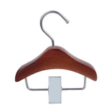 Maxbell Pet Clothes Hanger Wooden Small Clothes Hanging for Doll Newborn Cat Costume Dark Brown