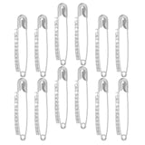 Maxbell Maxbell 12Pcs Decorative Brooch Sturdy Versatile Suit Brooch for Party Scarf Wedding Silver