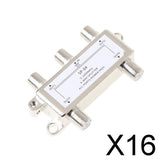 Maxbell 16x4 Way Splitter Satellite Antenna TV 5-2400MHz Coax Cable HDTV Satellite