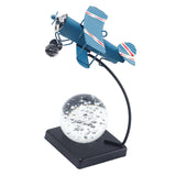 Maxbell Airplane Model Collection Multifunctional Plane Statue for Bedroom Cafe Home Blue