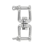 Maxbell 304 Marine Grade Stainless Steel Chain Anchor Swivel Jaw - Jaw Silver M6 - Aladdin Shoppers