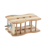 Maxbell Maxbell Hamster Wooden Rack Feeder Hay Grass Nest Holder for Rabbit Guinea Pig Mice