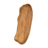 Maxbell Wooden Serving Tray Dinner Tray Wood Dessert Plate for Snacks Drinks Cupcake L