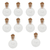Maxbell 20pcs Glass Cork Bottle Long Cylinder Star Jars Vials DIY Wishing Bottle