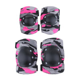 Maxbell Maxbell Adult/Child Outdoor Sport Knee Elbow Wrist Pads Guard Fuchsia L