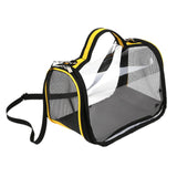 Maxbell Small Animal Travel Bag Clear Guinea Pig Carrier Bag for Chinchilla Squirrel S