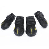 Maxbell Maxbell 4-Pack Pet Dog Waterproof Rain Shoes Snow Boots with Rugged Sole S Black