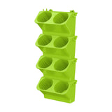 Maxbell Wall Mounted Plant Holder Home Decor Flower Rack for Hallway Entryway Indoor Green