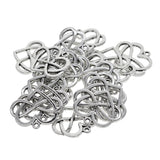 Maxbell 20pcs Heart Style Charms Craft Supplies Tibetan Silver Charms Pendants For Crafting, Jewelry Findings Making Accessory For DIY Necklace Bracelet - Aladdin Shoppers