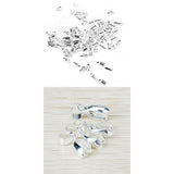 Maxbell Fashionable Silver Plated Pendant Pinch Bails 13mm Pack of 20PCS + Pack of 100PCS Folding Crimps Silver - Aladdin Shoppers