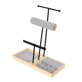 Maxbell Jewelry Stand Organizer Sturdy Gift Storage Tower for Bracelet Earring Women Black