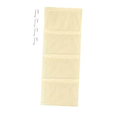 Maxbell Hanging Mesh Bags with 4 Metal Hooks for Baby Plush Toys Kids Storage Yellow