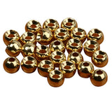 Maxbell 50 Pieces Tungsten Slotted Beads Fly Tying Beads Nymph Head Ball Beads 2.4mm