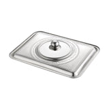 Maxbell Rectangle Stainless Steel Pot Cover Kitchen Tool Anti Scald Frying Pan Cover 36cmx27cm