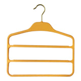 Maxbell Pants Hanger Compact Clothes Rack Clothes Hanger for Towels Trousers Scarves Yellow