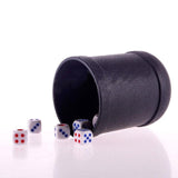 Maxbell 1pc Black Plastic Dice Cup with 6pcs Dice