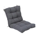 Maxbell Outdoor Seat Back Chair Cushion Rocking Seat Cushion for Balcony Living Room Gray