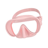 Maxbell Snorkel Diving Mask Waterproof with Nose Cover for Outdoor Water Sports Pool Pink