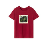 Maxbell Maxbell Womens T Shirt Summer Soft Stylish Crewneck Tee for Walking Commuting Office L Red