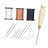 Maxbell Waxed Leather Thread for Hand Sewing Sewing Pins Thread for Hats Crafting