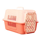 Maxbell Pet Travel Carrier Transport Box Carrying Cat Kennel for Cats Rabbits Kitten Pink