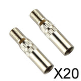 Maxbell 20xVehicle Motorcycle Copper Valve Extension Adapter Cap 39mm Metal Straight
