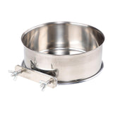 Maxbell Bird Feeding Dish Cup Bird Cage Water Bowl for Chinchilla Macaw Small Animal Diameter 14cm