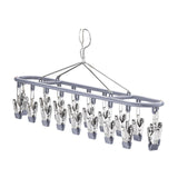 Maxbell Sock Hanger Sturdy Multifunctional Underwear Hanger for Lingerie Diaper Ties Gray