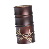 Maxbell Copper Bamboo Section Incense Burner for Hotel Teahouse Buddhist Temple