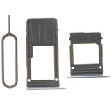 Maxbell 2xSim Card Holder Slot Tray Replacement for Samsung A5 A7 2017 A520 blue