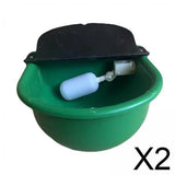 Maxbell 2xAutomatic Cow Drinking Water Bowl Farm Animals Water Feeder for Piglet Sheep