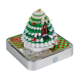 Maxbell 3D Panoramic Papercut Calendar Christmas Tree House 3D Notepad Calendar Home