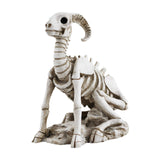 Maxbell Goat Skeleton Statue Gift Halloween Figurine for Bedroom Housewarming Indoor