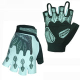 Maxbell Maxbell Motorcycle Bike Bicycle Riding Cycling Reflective Half Finger Gloves White M