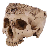 Maxbell Resin Skull Head Shped Flower Pot Halloween Scene Decoration