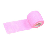 Maxbell 5cm Self Adhesive Bandage Elastic Tape Wrap for First Aid Fluorescent Pink