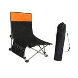 Maxbell Folding Chair Lounger with Carrying Bag Camp Chair for Traveling Lawn Office Black