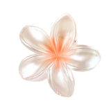 Maxbell Flower Big Hair Claws Clip Fashion Headwear Accessories for Thick Hair Women Pearlescent Orange
