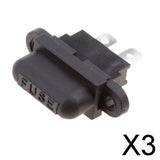 Maxbell 3xCar Truck Boat Circuit ATC Medium Blade Fuse Holder for Waterproof Cover