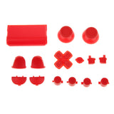 Maxbell Red Controller Button Thumbstick   D-pad Mod Set & 2x Spring for Sony PS4