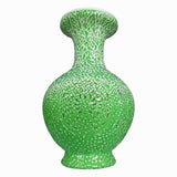 Maxbell DIY 3D Puzzle Flower Vase Unique Flower Arrangement for Cabinet Office Decor Green