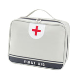 First Aid Bag Empty with Handle Medical Storage Bag for School Office Travel gray