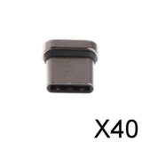 Maxbell 40xUniversal Magnetic Type-C Tip USB Data Sync OTG Wire Head Charging Converter
