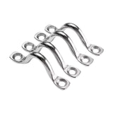 4x 5mm Deck Loop Eye Straps Versatile Stainless Steel for Sailing Bocks