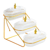 Maxbell Multi Tired Fruit Bowl Snack Plate Serving Tray for Home Birthday Decoration 3 Layer