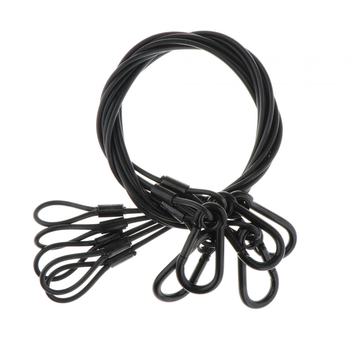 Maxbell Stage Light Cables Security Rope for Party Light for Moving Head Light Event Black 29in 5pc