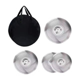 Maxbell 4x Quiet Cymbals Lightweight Replaceable Drummer Practice Set for Music Room