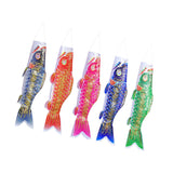 Maxbell 5Pcs Japanese Carp Flags Yard Celebration Decoration Koinobori Hanging Decor