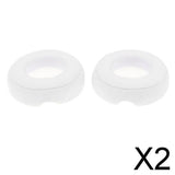 Maxbell 2xLeather Replacement Ear Pad Cushion Cover For Beats Pro white
