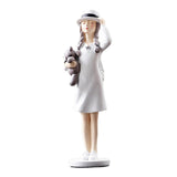 3 Pieces Art Girl Figurine Craft Decorative Sculpture Home Desktop Decor